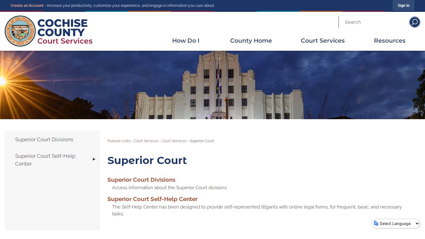 Superior Court | Cochise County, AZ - Arizona